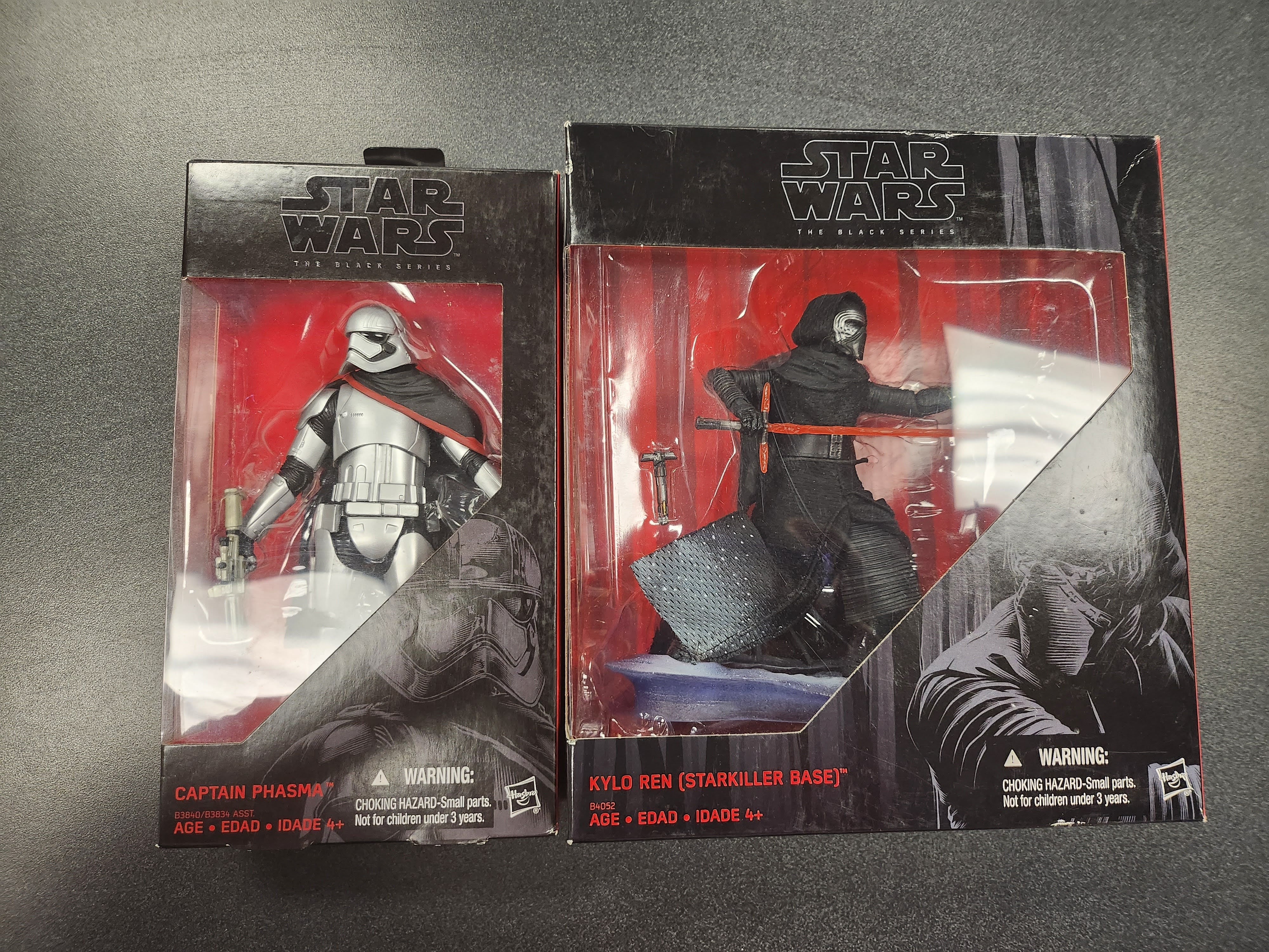 Star Wars: Black Series - Kylo Ren (Starkiller Base) & Captain Phasma Action Figures