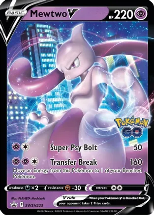 Mewtwo V - SWSH223 (SWSH:PR) Promo - Near Mint Holofoil