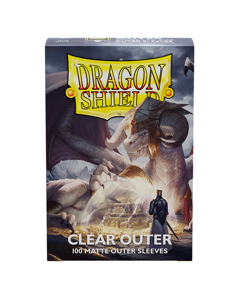 Dragon Shield: Standard - Matte Clear: Outer Sleeves  100 Count