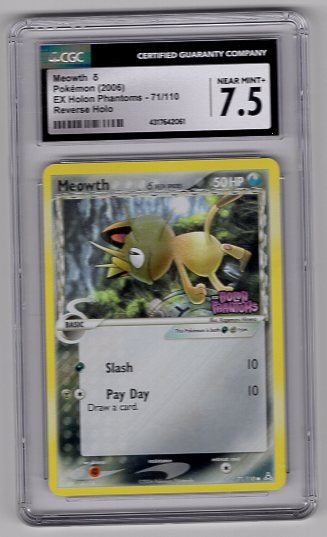 Meowth (71/110) Common (Graded - CGC 7.5)