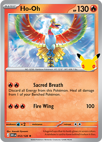 Ho-Oh - 012/128 (30C) Rare