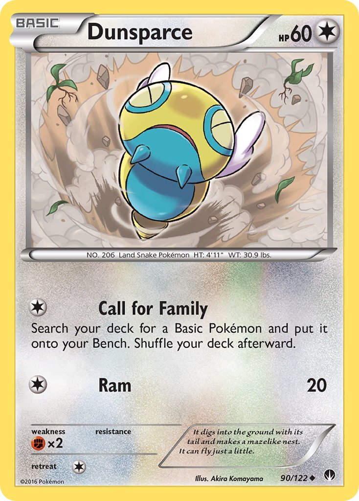 Dunsparce - 090/122 (BKP) Uncommon - Near Mint