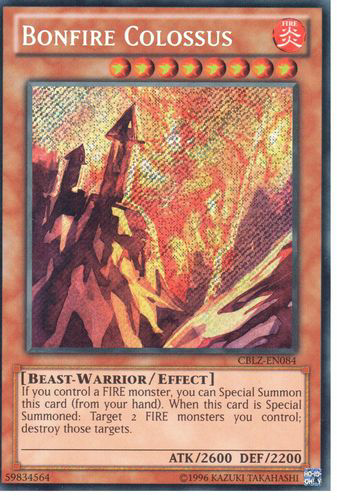 Bonfire Colossus (CBLZ-EN084) Secret Rare - Near Mint Unlimited