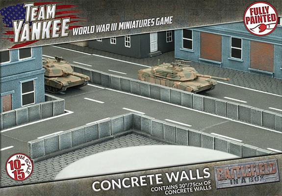 Flames of War: Team Yankee WW3: Battlefield in a Box (BB191) - Concrete Walls (Fully Painted)