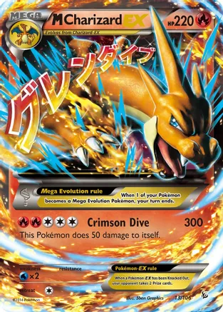 M Charizard EX - 13/108 (EVO) Ultra Rare - Near Mint Holofoil