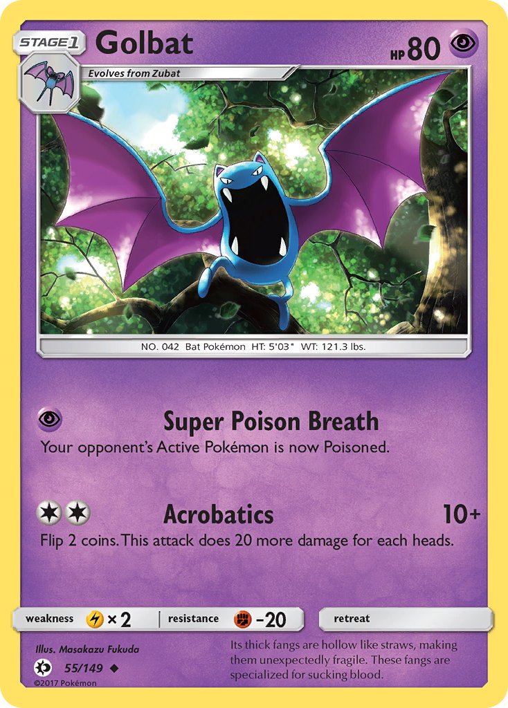 Golbat - 055/149 (SM01) Uncommon - Near Mint