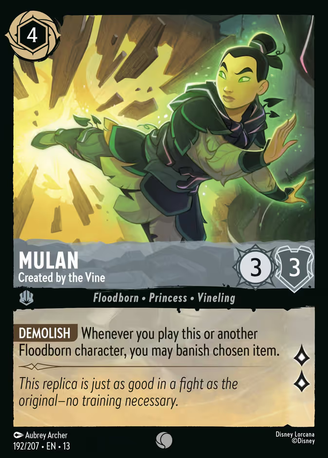 Mulan - Created by the Vine (192/204 - Attack of the Vine!) Common