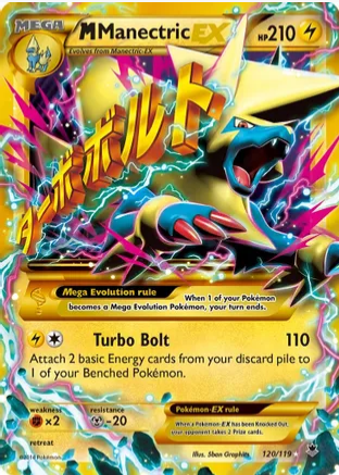 M Manectric EX (Secret Rare) - 120/119 (PHF) Secret Rare - Light Play Holofoil