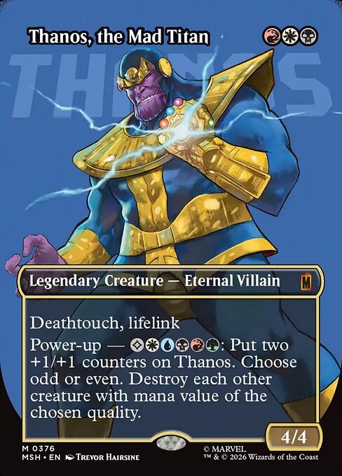 Thanos, the Mad Titan [ #0376 Borderless Logo ] (MSH-M)