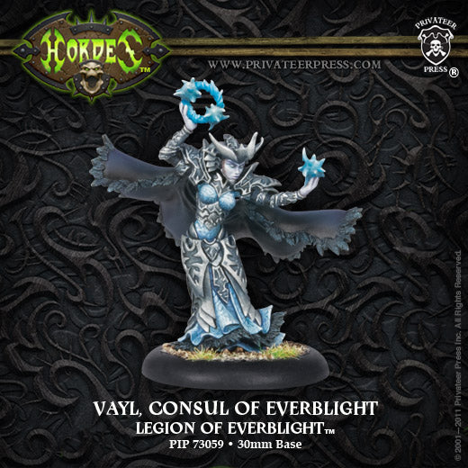 Hordes: Legion - Vayl, Consul of Everblight, Warlock (Metal)