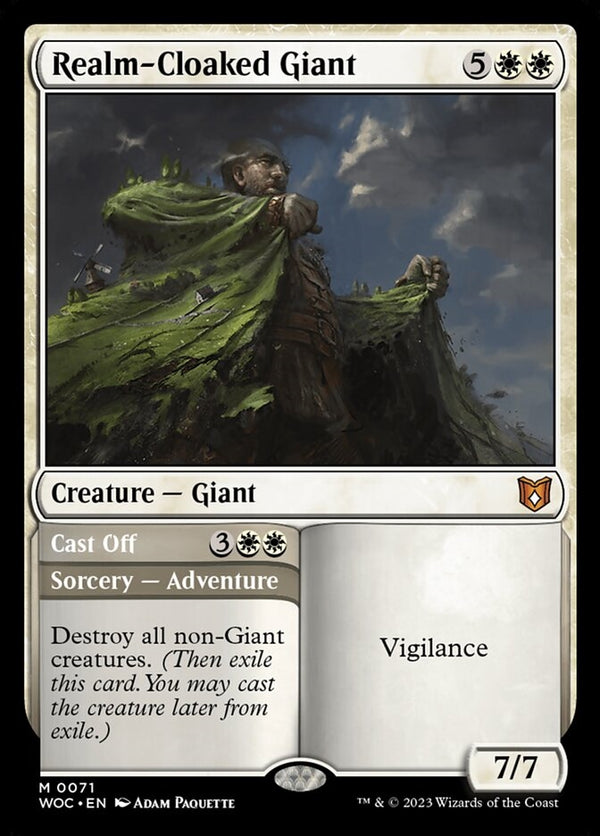 Realm-Cloaked Giant // Cast Off [#0071 Reprints] (WOC-M)