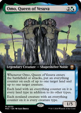 Omo, Queen of Vesuva [#0022 Etched Foil] (M3C-M)