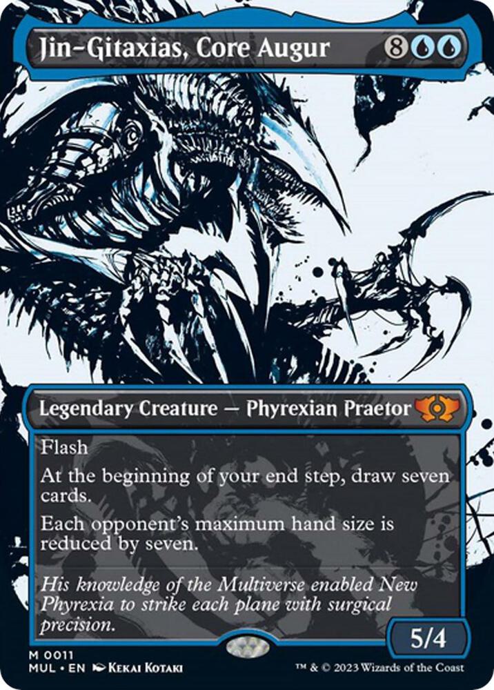 Jin-Gitaxias, Core Augur [#0011 Showcase] (MUL-M) Light Play