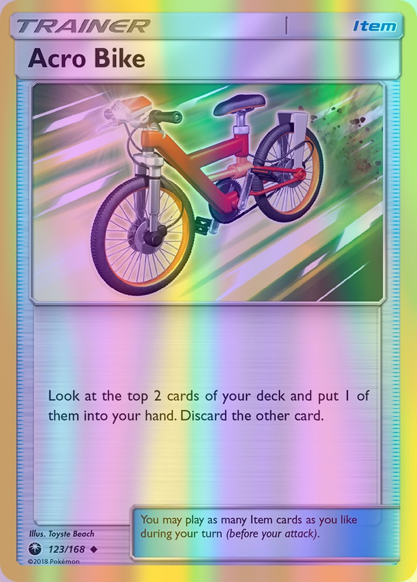 Acro Bike - 123/168 (CES) Uncommon - Near Mint Reverse Holofoil