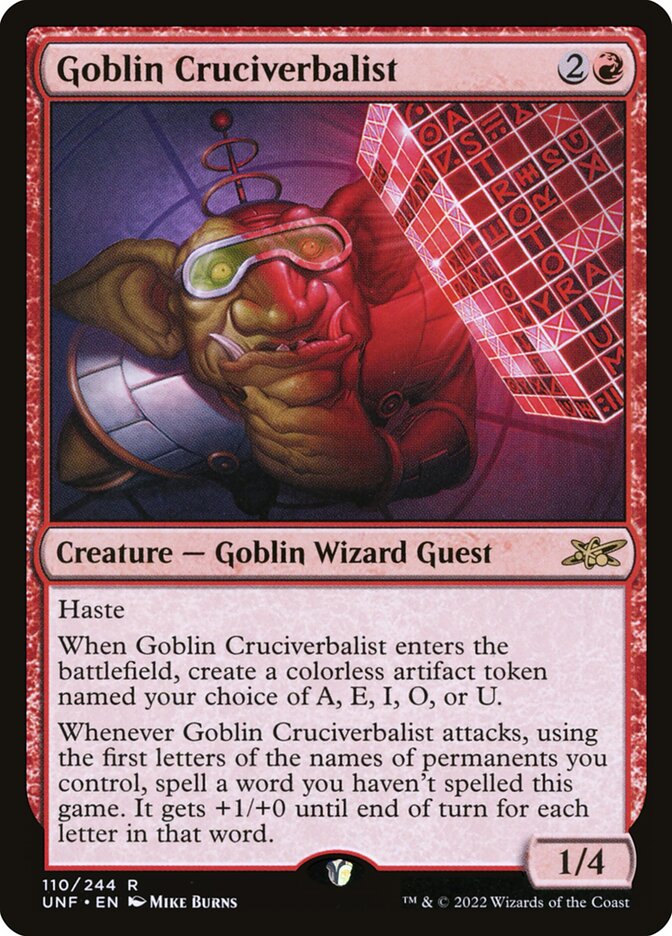 Goblin Cruciverbalist (UNF-R-FOIL)
