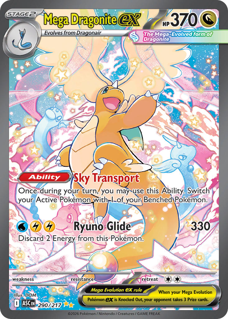 Mega Dragonite ex - 290/217 (ASC) Special Illustration Rare