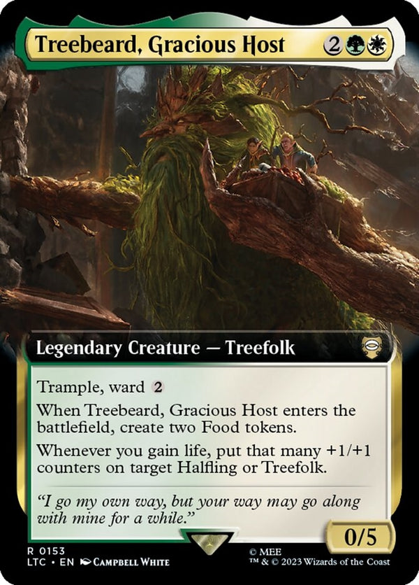 Treebeard, Gracious Host [#0153 Extended Art] (LTC-R)