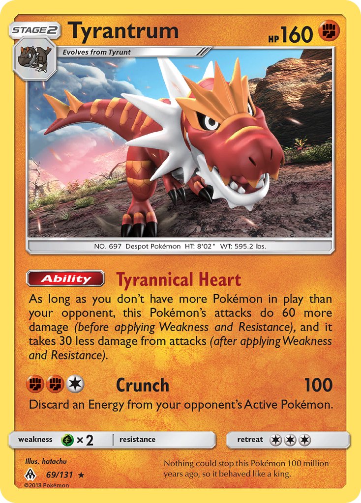 Tyrantrum - 069/131 (FLI) Holo Rare - Near Mint Holofoil