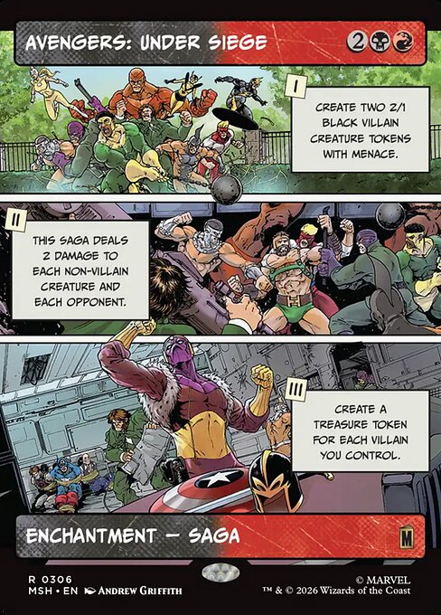 Avengers: Under Siege [ #0306 Showcase Panel ] (MSH-R)