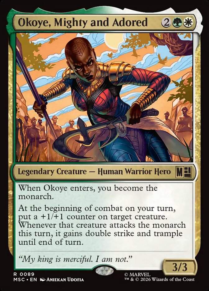 Okoye, Mighty and Adored [ #0089 Surge Foil ] (MSC-R)
