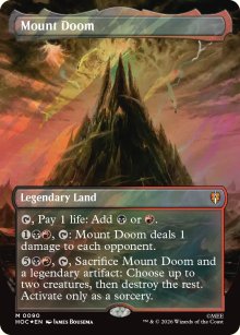 Mount Doom [ #0090 Borderless Surge Foil ] (HOC-M)