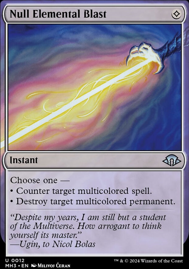 Null Elemental Blast [#0012] (MH3-U-FOIL)