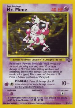 Mr. Mime  - 06/64 (JU) Holo Rare - Light Play Unlimited Holofoil