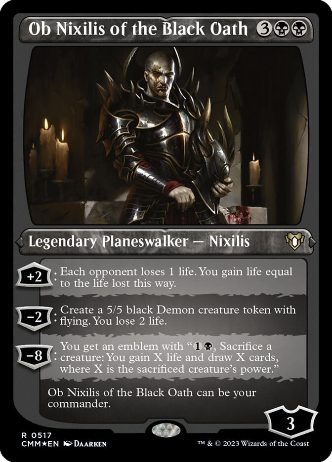Ob Nixilis of the Black Oath [#0517 Etched Foil] (CMM-R)