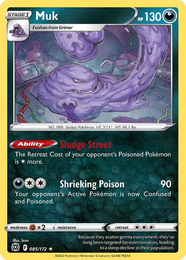 Muk - 085/172 (SWSH09) Rare - Near Mint