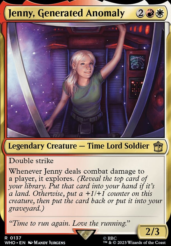 Jenny, Generated Anomaly [#0137 New Cards] (WHO-R)