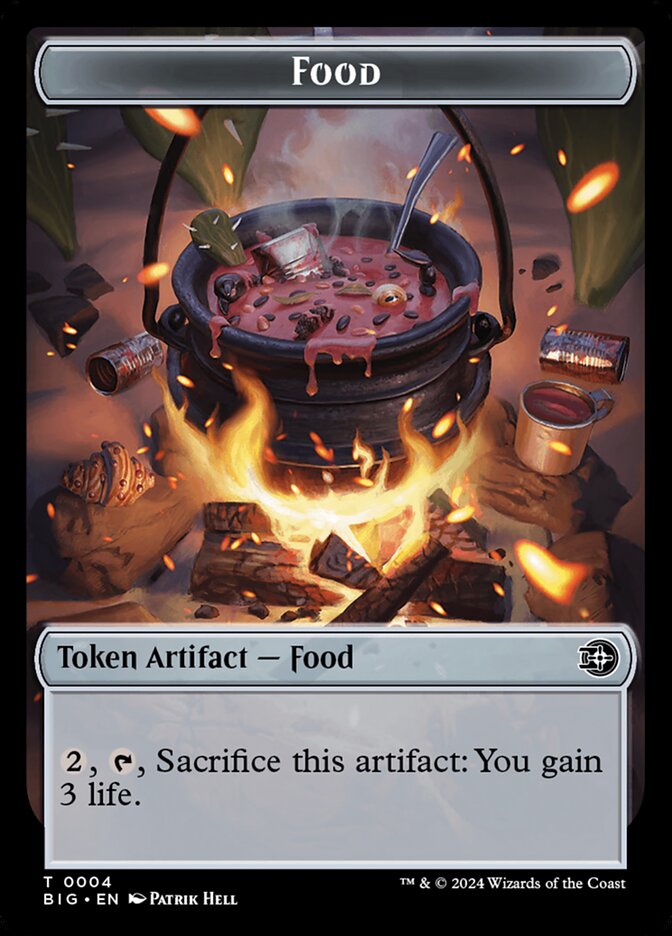 Mercenary Token [#0010] (OTJ-T) // Food Token [#0005] (OTP-T)