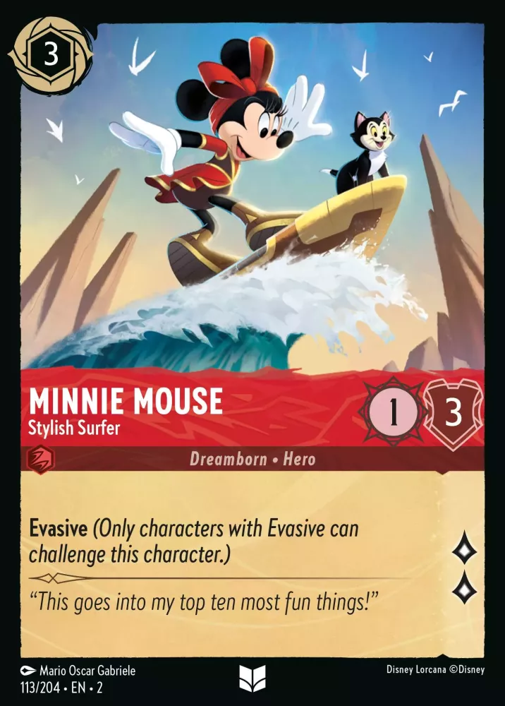 Minnie Mouse - Stylish Surfer (Rise of the Floodborn 113/204) Uncommon - Near Mint