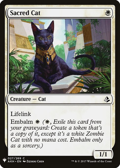 Sacred Cat [Mystery Booster #0215] (AKH-C)