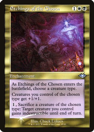 Etchings of the Chosen [Retro Frame] (MH1-U-FOIL)