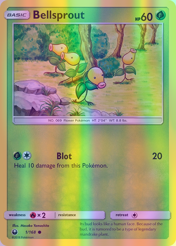 Bellsprout - 001/168 (CES) Common - Near Mint Reverse Holofoil