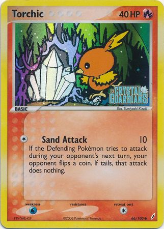 Torchic (66/100) Reverse Holofoil - Light Play