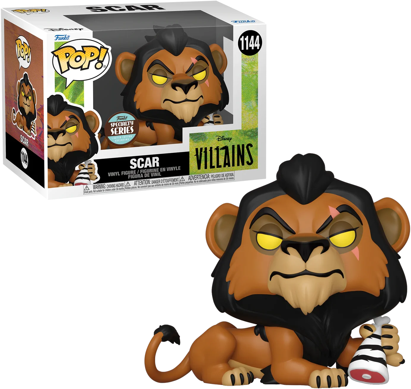 POP Figure: Disney Villains #1144 - Scar (Specialty Series)