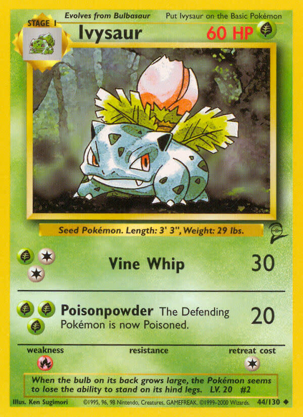 Ivysaur - 044/130 (BS2) Uncommon - Light Play