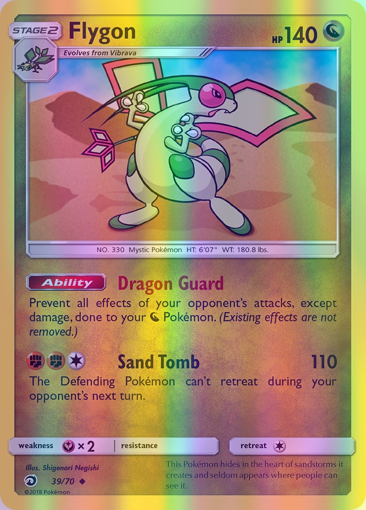 Flygon - 39/70 (DRM) Uncommon - Near Mint Reverse Holofoil