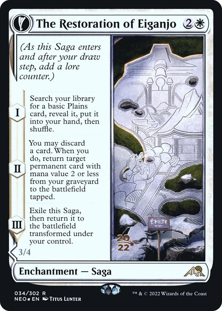The Restoration of Eiganjo // Architect of Restoration [ #034/302 ] (NEO-R)