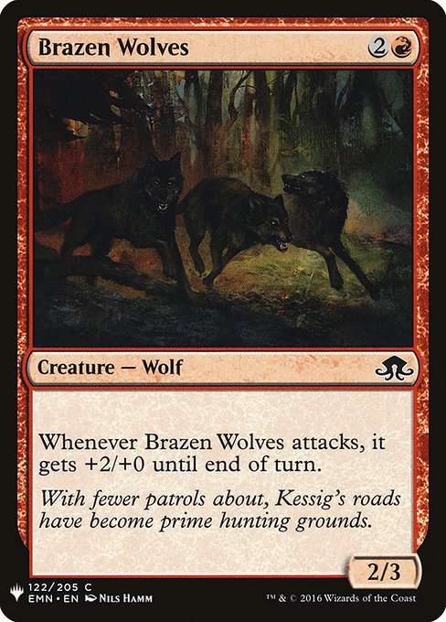 Brazen Wolves [Mystery Booster #0872] (EMN-C)