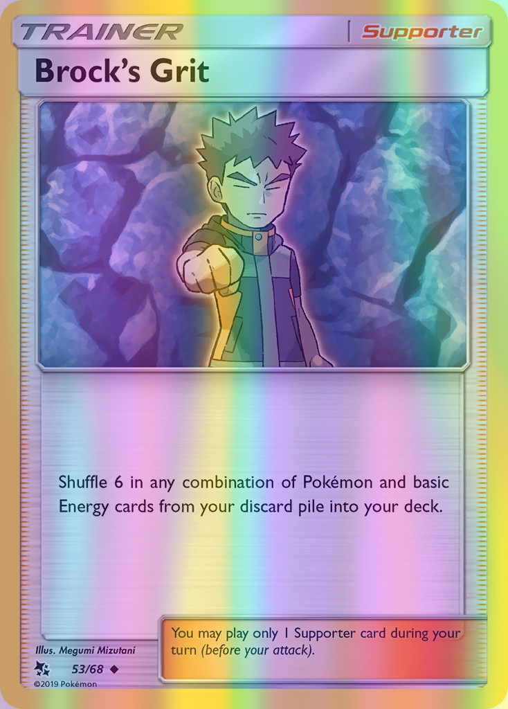 Brock's Grit - 53/68 (HIF) Uncommon - Near Mint Reverse Holofoil