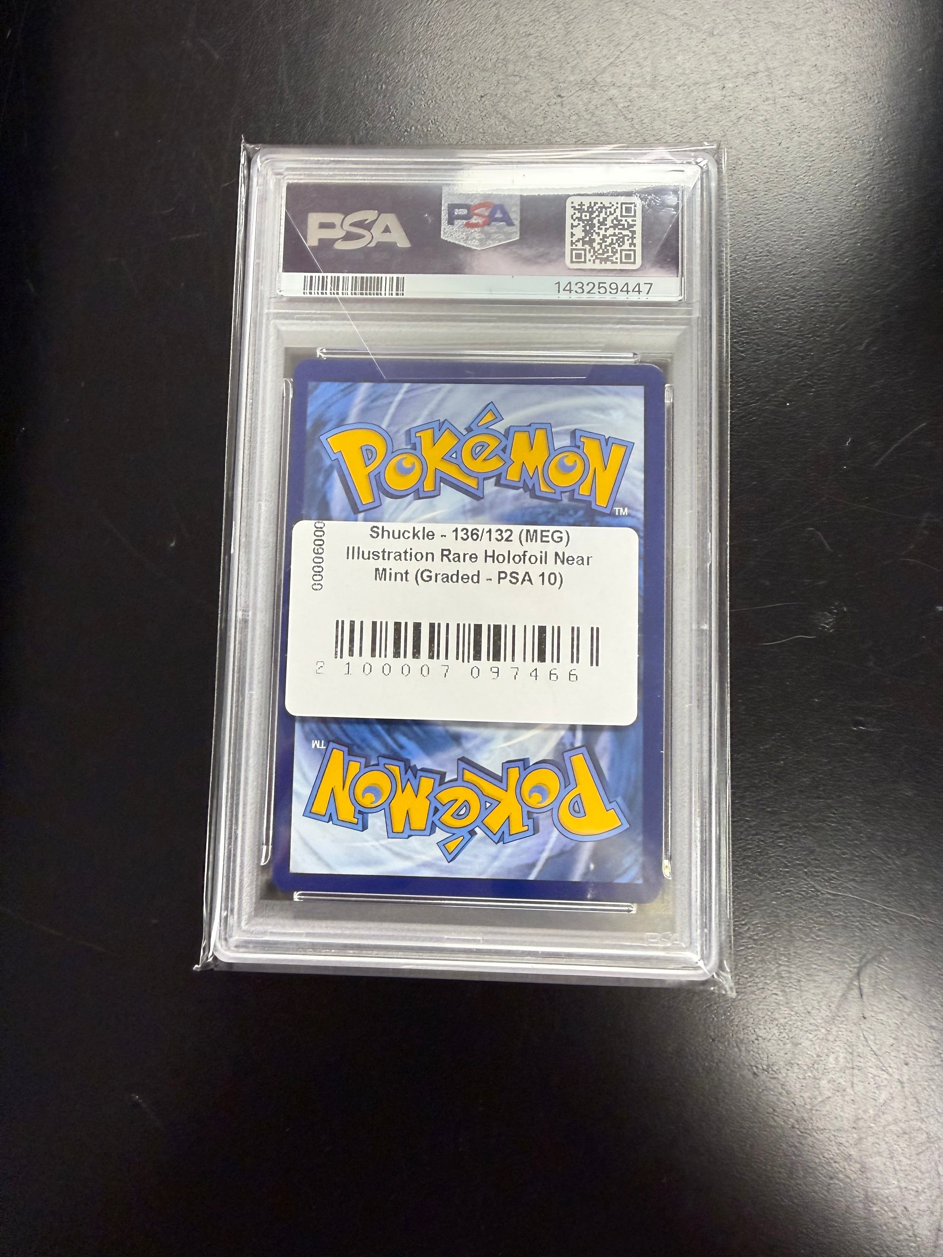 Shuckle - 136/132 (MEG) Illustration Rare Holofoil Near Mint (Graded - PSA 10)