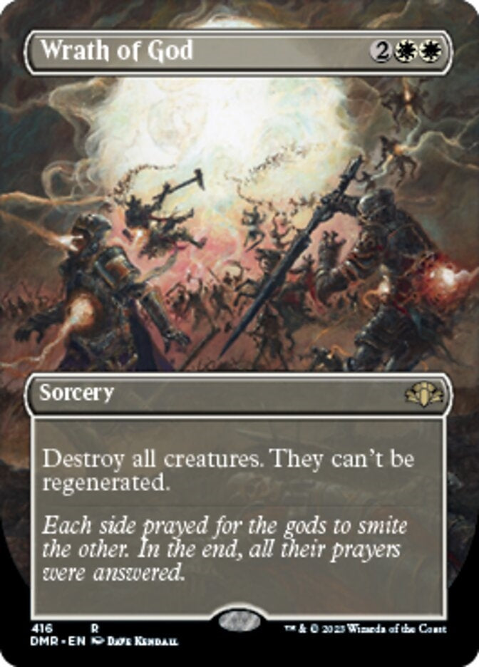 Wrath of God [#416 Alternate Art Borderless] (DMR-R)