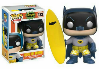 POP Figure: DC Batman 66  #0133 -  Surf's Up! Batman (Damaged Box)