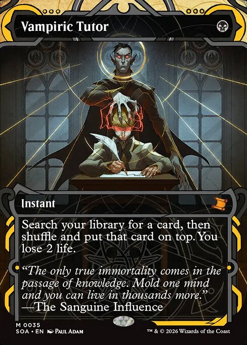 Vampiric Tutor [ #0035 ] (SOA-M)