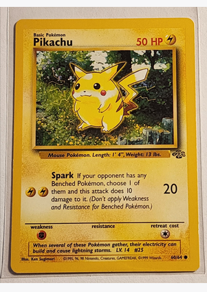 Pikachu - 60/64 (JU) Common - Lightly Played Unlimited