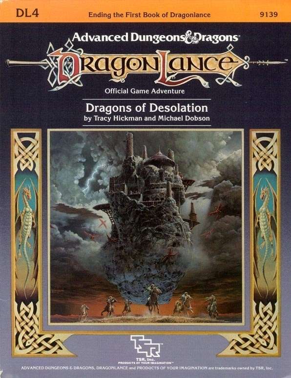 AD&D: Dragon Lance - Dragons of Desolation (DL4 9139 Lightly Used Condition No Maps)