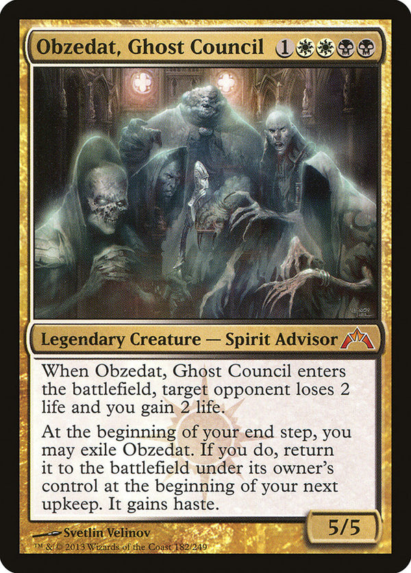 Obzedat, Ghost Council (GTC-M-FOIL) Moderate Play