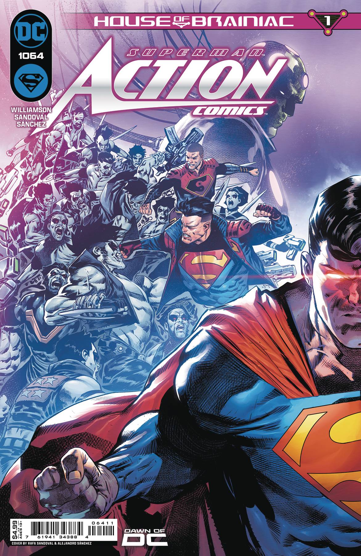 ACTION COMICS #1064 CVR A RAFA SANDOVAL CONNECTING (HOUSE OF BRAINIAC)